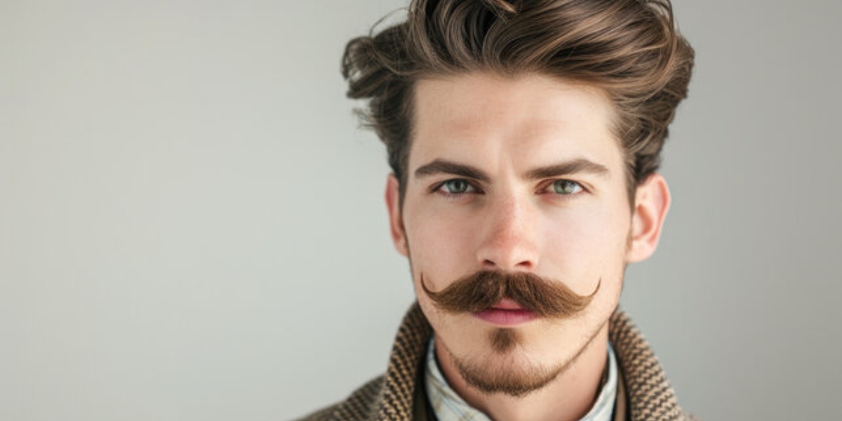 Classic Mustache with Beard