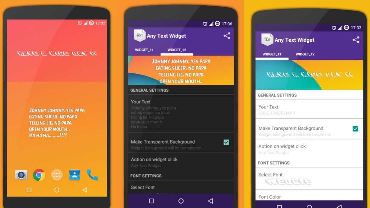 Simple Text Widget